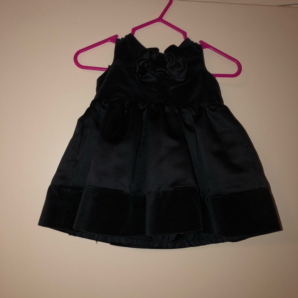Black velvet dress